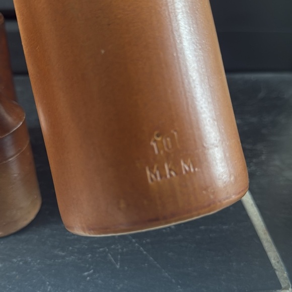 Stoneware Ink Antique English Stoneware Pinch Bottles Bud Vase Shelf Decor - Picture 15 of 15